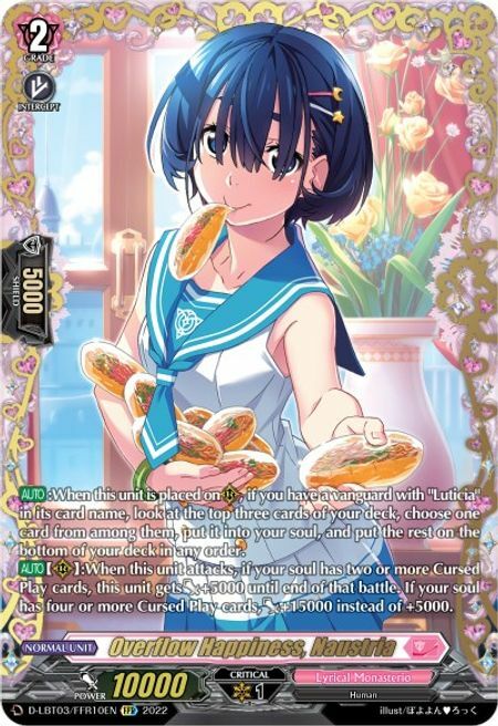 Overflow Happiness, Naustria [D Format] Card Front