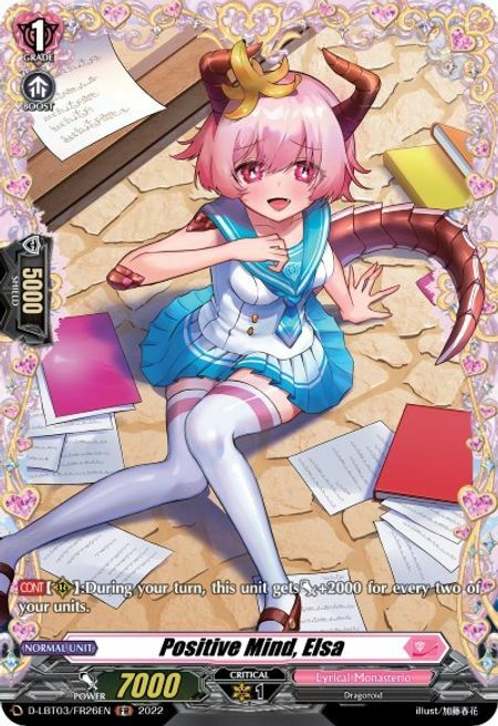 Positive Mind, Elsa Card Front