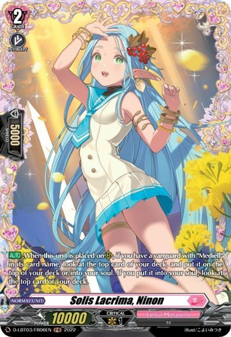Solis Lacrima, Ninon Card Front
