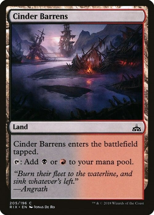 Cinder Barrens Card Front