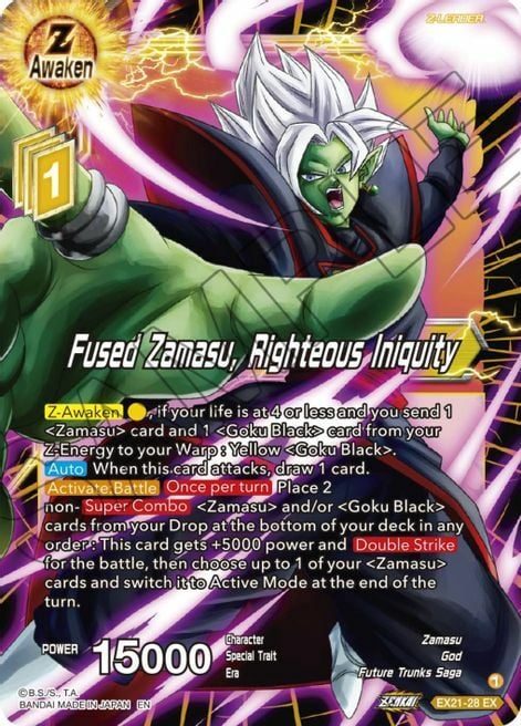 Fused Zamasu, Righteous Iniquity Card Front