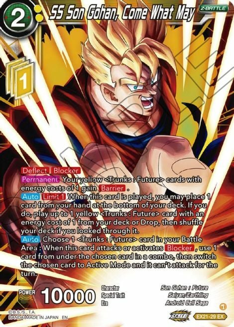 SS Son Gohan, Come What May Card Front