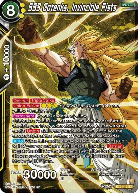 SS3 Gotenks, Invincible Fists Card Front