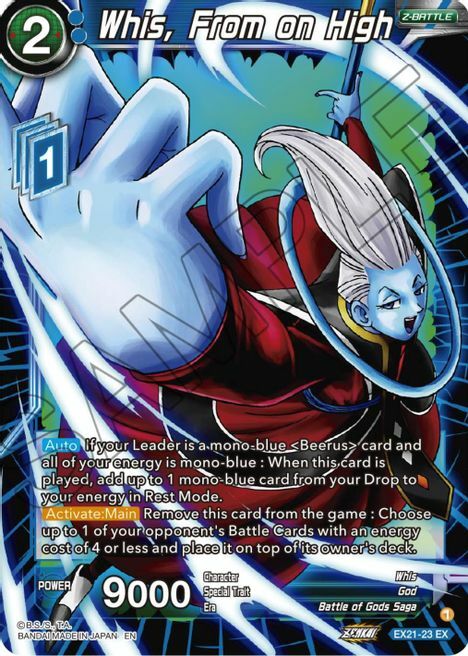 Whis, From on High Card Front