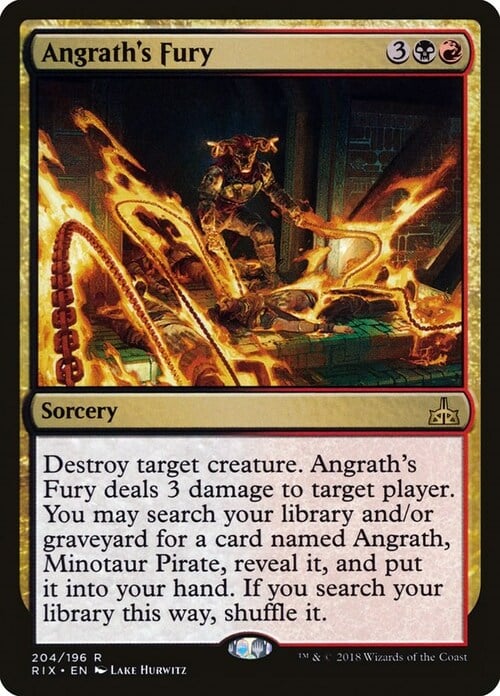 Angrath's Fury Card Front