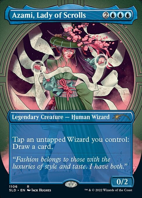 Azami, Signora delle Pergamene Card Front