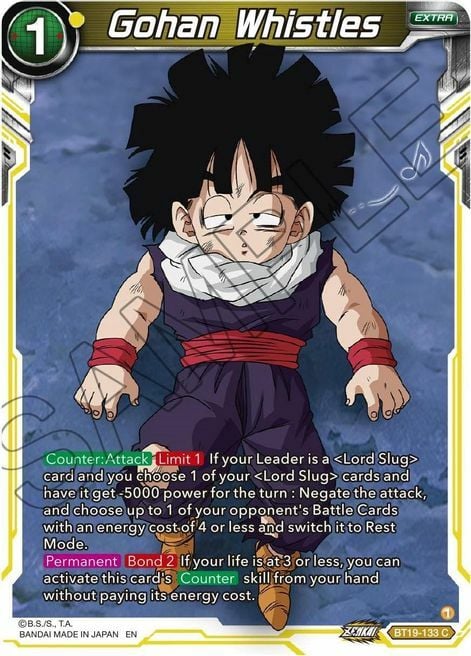 Gohan Whistles Card Front