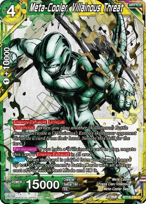 Meta-Cooler, Villainous Threat Card Front