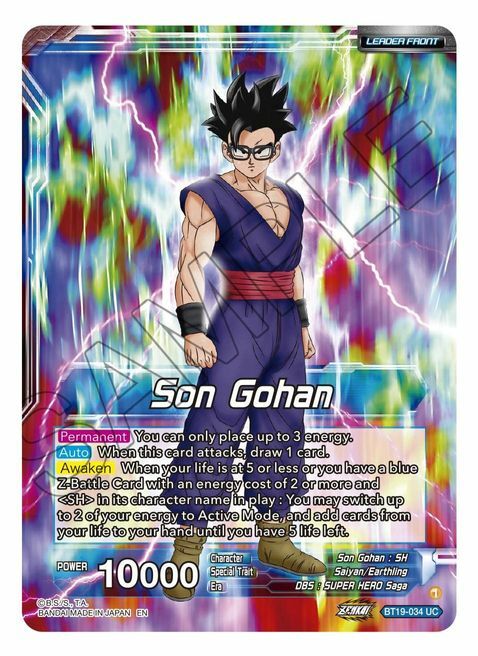 Son Gohan // Son Gohan, Former Glory Regained Card Front