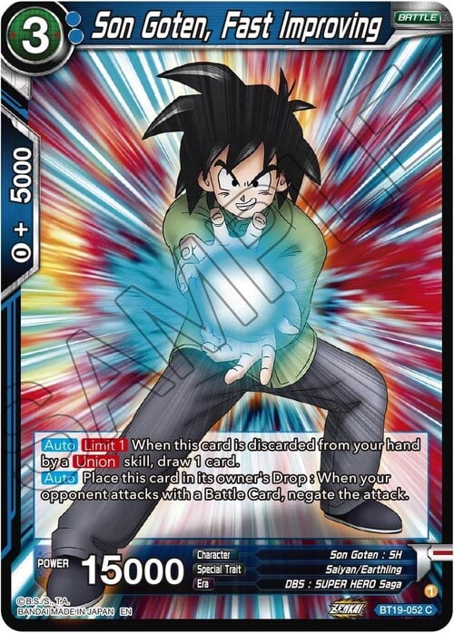 Son Goten, Fast Improving Frente