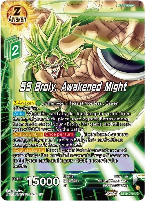 SS Broly, Awakened Might Frente