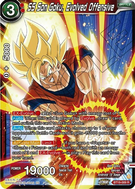 SS Son Goku, Evolved Offensive Card Front