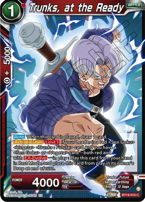 Trunks, at the Ready Card Front