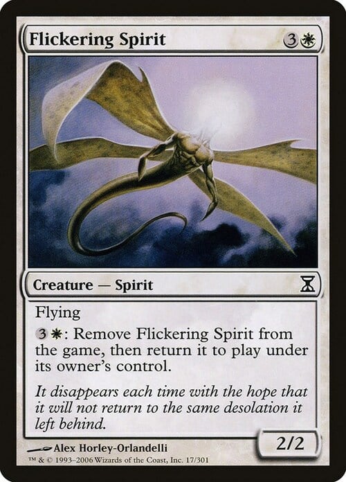 Flickering Spirit Card Front