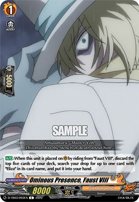 Ominous Presence, Faust VIII [D Format] Frente
