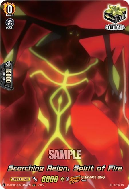 Scorching Reign, Spirit of Fire [D Format] Card Front