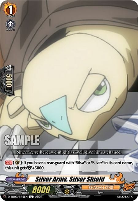 Silver Arms, Silver Shield [D Format] Card Front