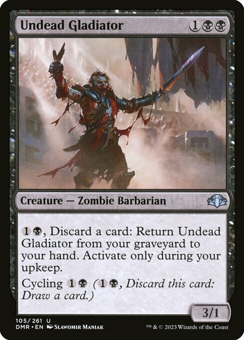 Undead Gladiator Card Front