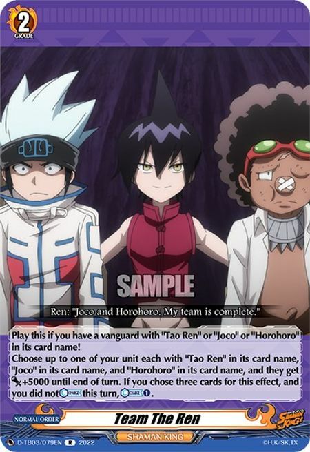 Team The Ren Card Front