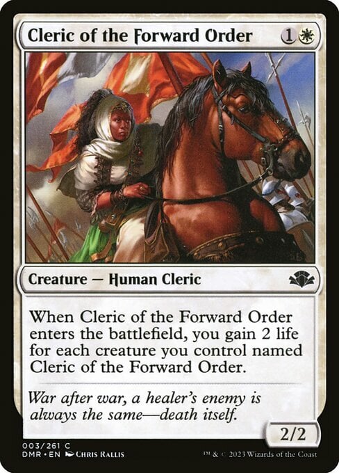 Cleric of the Forward Order Card Front