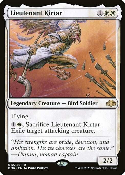 Lieutenant Kirtar Card Front
