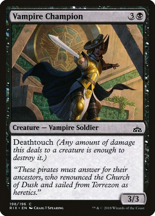 Vampire Champion Card Front