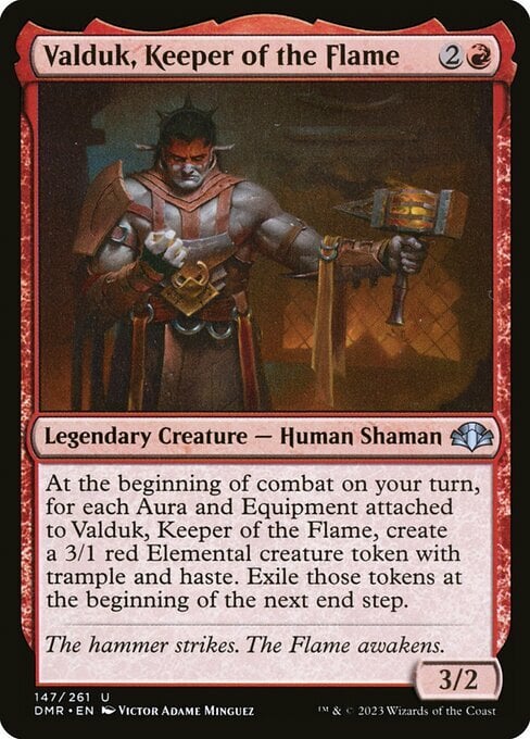 Valduk, Keeper of the Flame Card Front