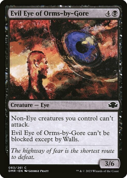 Evil Eye of Orms-by-Gore Card Front
