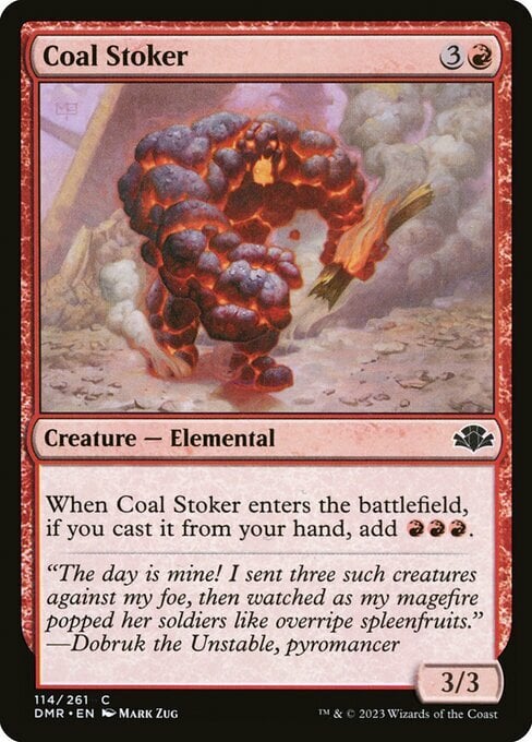 Coal Stoker Card Front