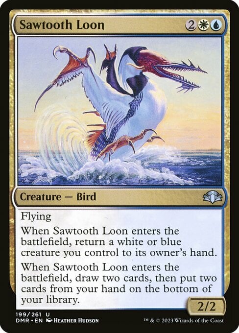 Sawtooth Loon Card Front