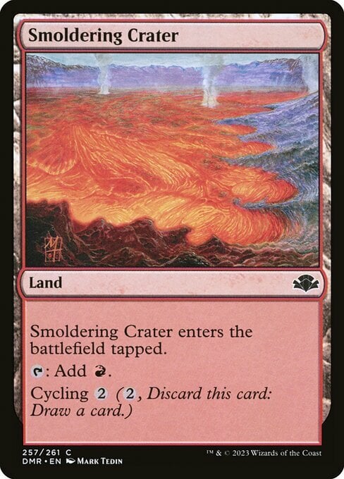 Cráter ardiente Frente
