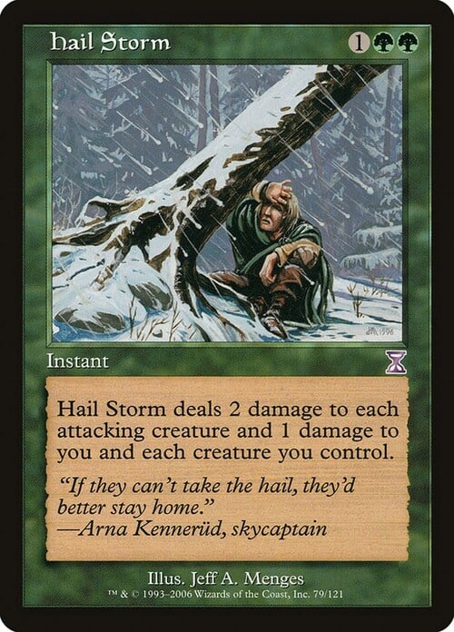 Hail Storm Card Front