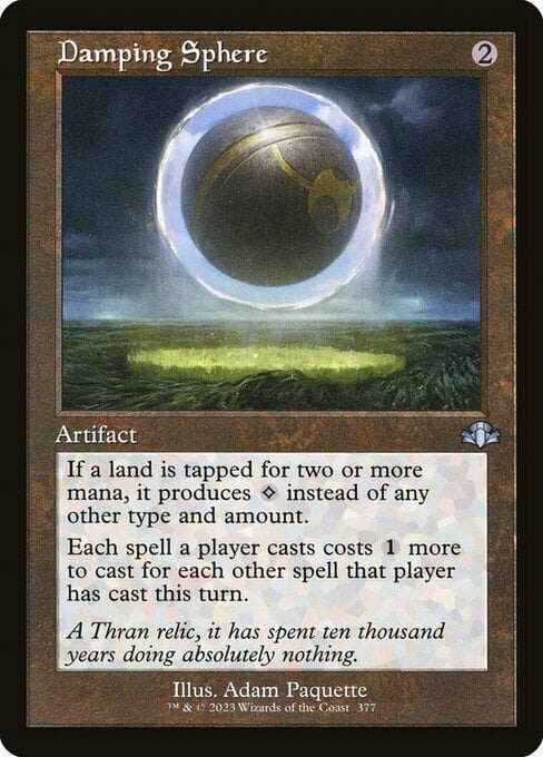 Damping Sphere Card Front