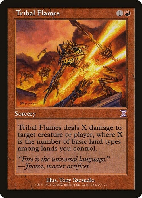 Fiamme Tribali Card Front
