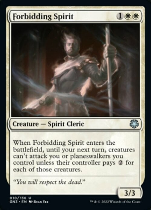 Forbidding Spirit Card Front