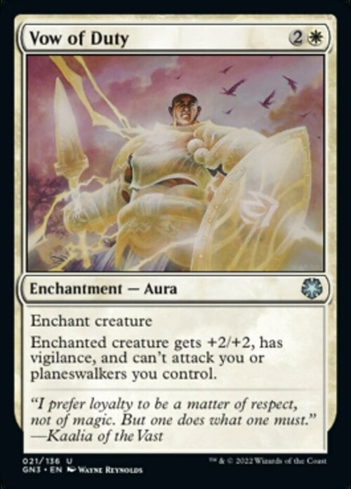 Vow of Duty Card Front