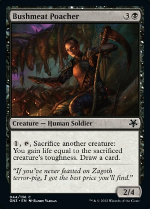 Bushmeat Poacher Card Front