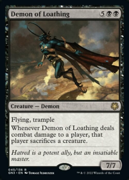 Demon of Loathing Card Front