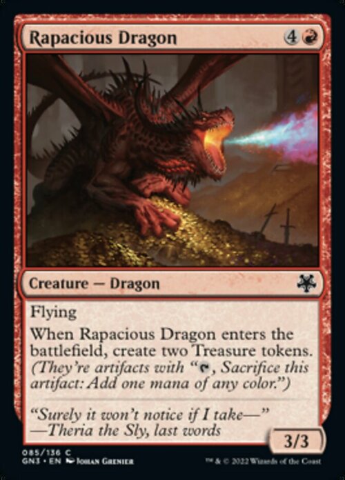 Rapacious Dragon Card Front