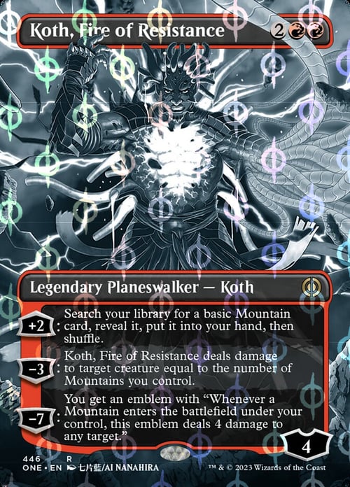 Koth, Fuoco della Resistenza Card Front