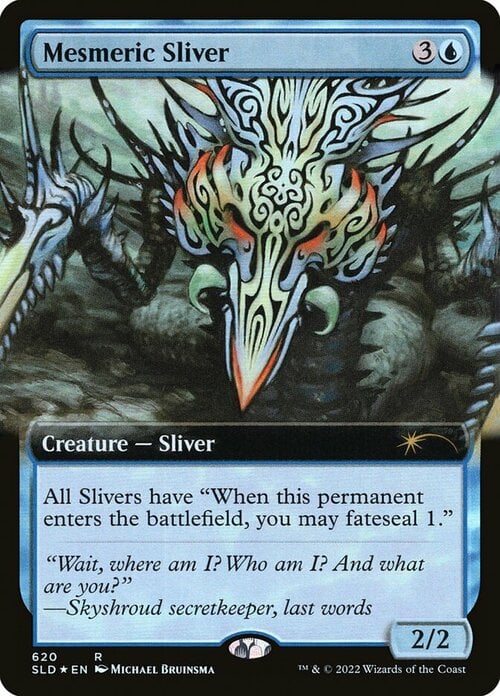 Mesmeric Sliver Card Front