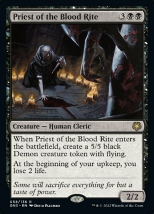 Priest of the Blood Rite Card Front