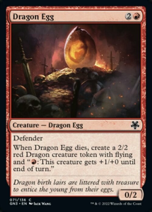 Dragon Egg Card Front