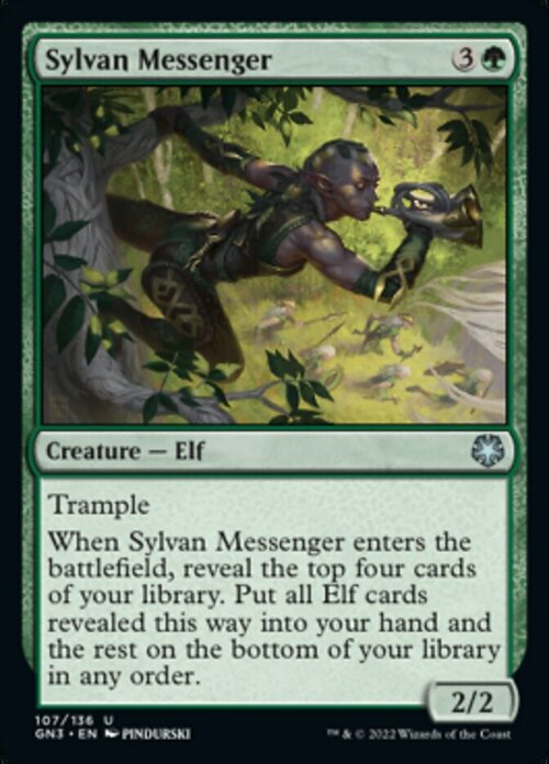 Sylvan Messenger Card Front