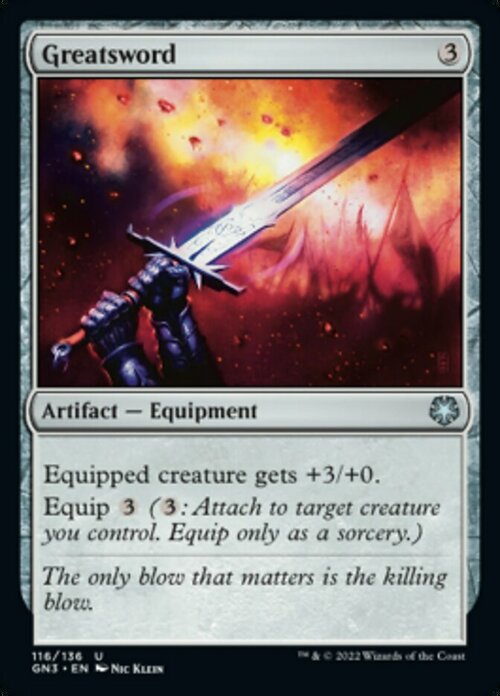 Greatsword Card Front