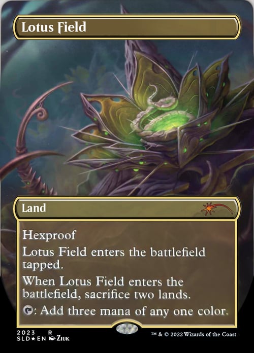 Lotus Field Card Front