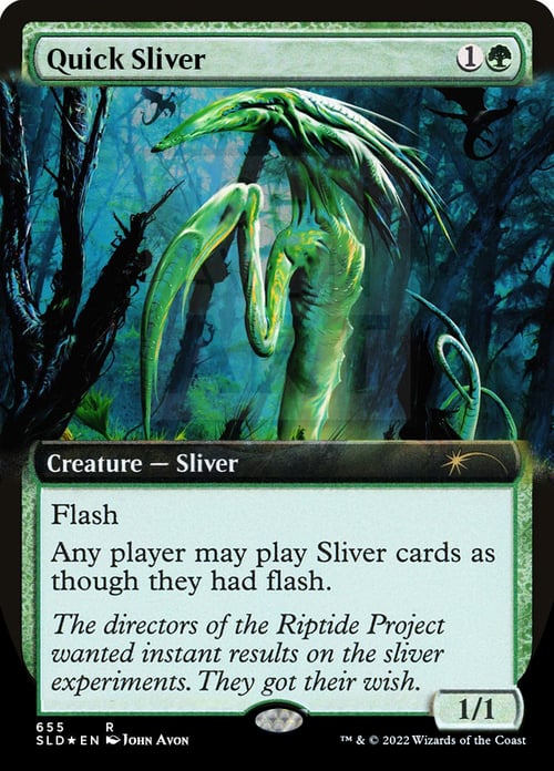 Quick Sliver Card Front