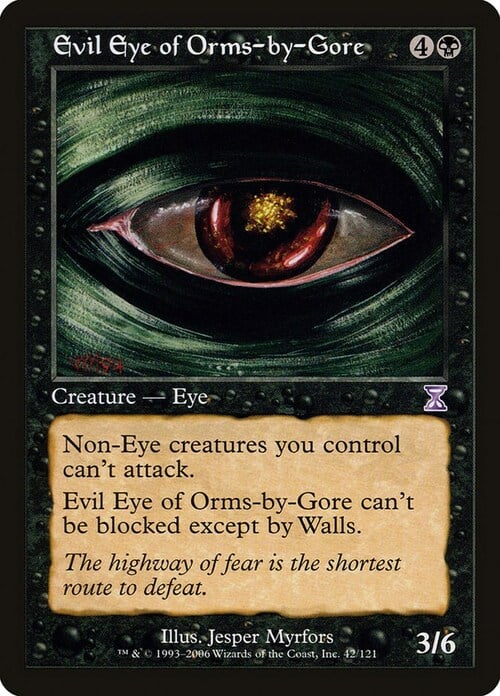 Evil Eye of Orms-by-Gore Card Front