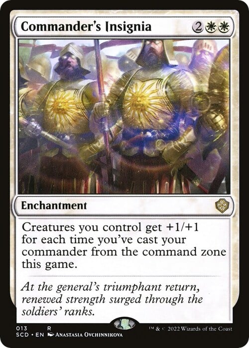 Emblema del Comandante Card Front