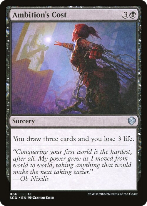 Costo dell'Ambizione Card Front